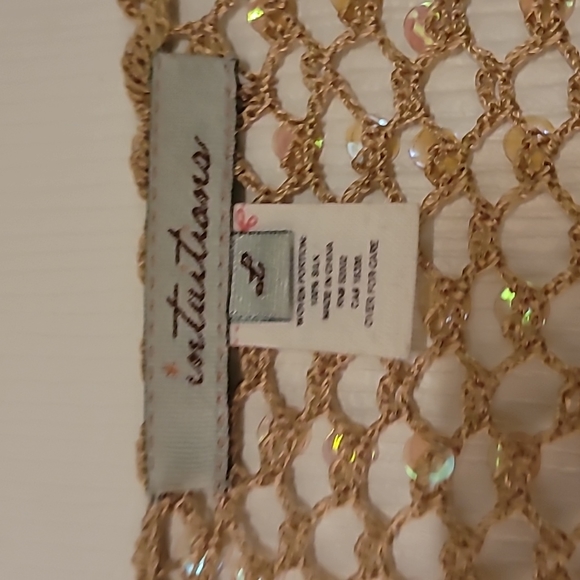 Tan Sequin Cardigan - Picture 4 of 4